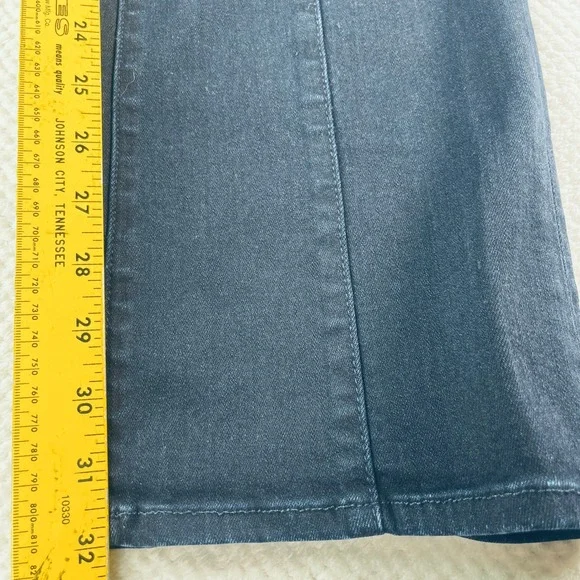 MOTHER The Hustler Roller Skimp Flare Jeans Blue Denim Front Seam High Rise 26 - Picture 6 of 12